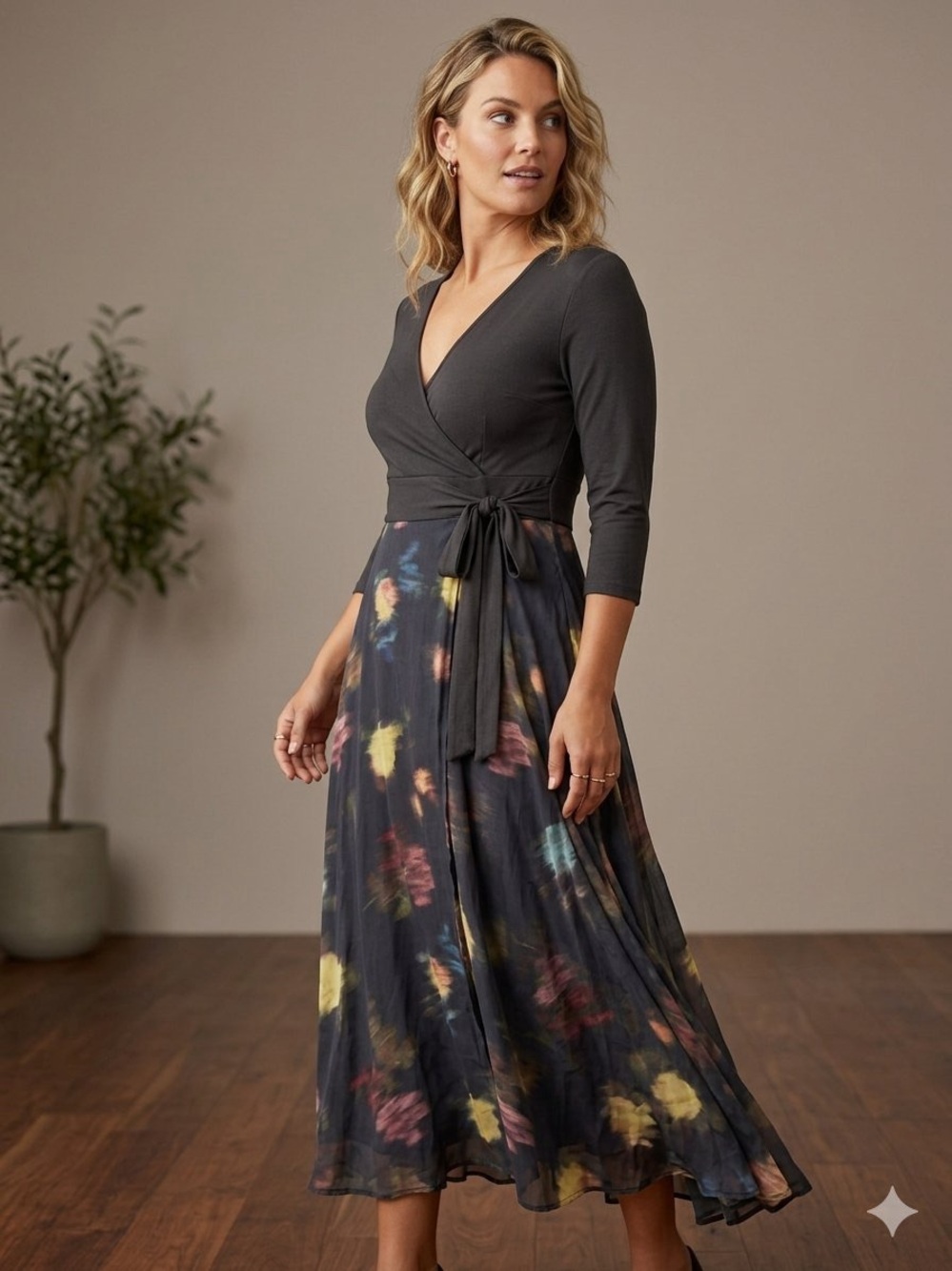 LUXE by Seraphine Wrap Maternity Maxi dress size 10